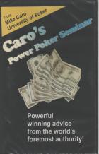 caro power poker seminar dvd book cover