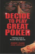 decide to play great poker book cover