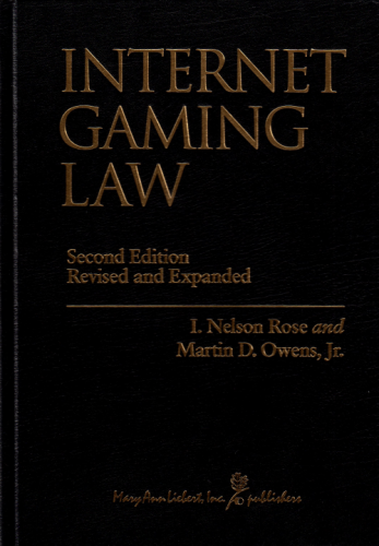 internet gaming law book cover