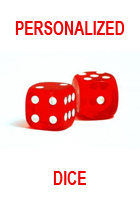 red casino personalized dice