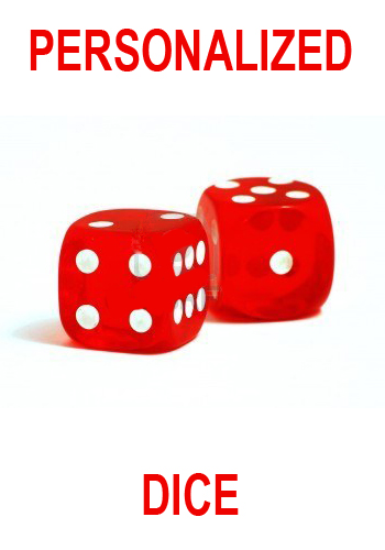 red casino personalized dice