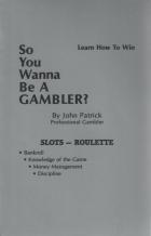 so you wanna be a gambler slots roulette book cover