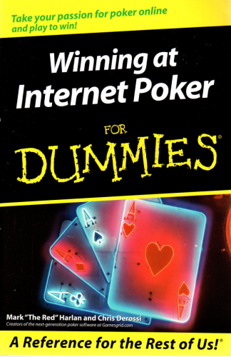 winning at internet poker for dummies book cover