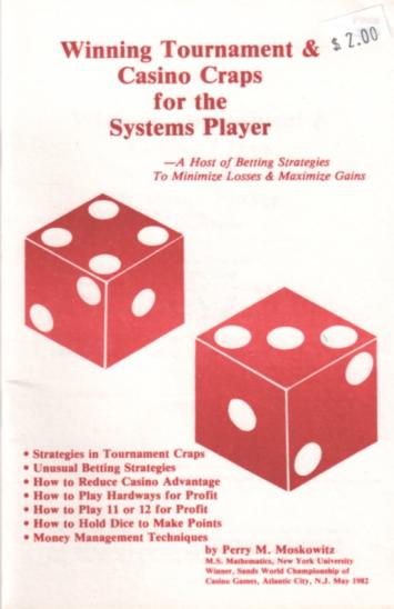 winning tournament and casino craps for the system player book cover